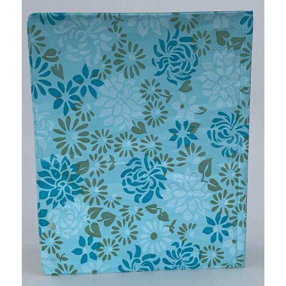 Vintage Photo Album Blue Floral Medium Size 9 x 7.5 x 2.5" Vinyl Family Book - Picture 6 of 13